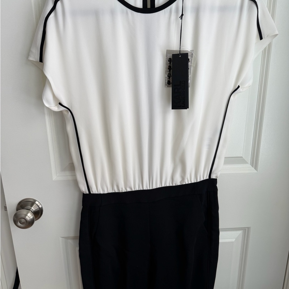 Karl Lagerfeld  Black and White jumpsuit